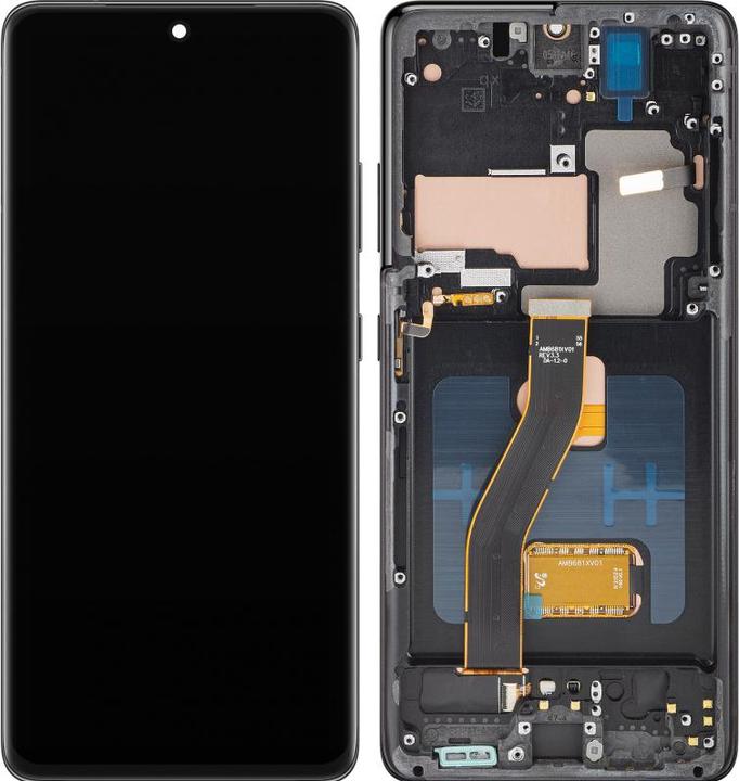 MP Display Unit für Samsung Galaxy S21 Ultra 5G G998, OLED Version, Aftermarket, Schwarz (Écran)