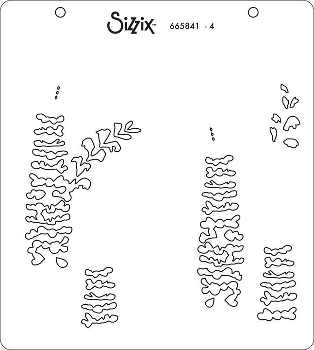 Produktbild Sizzix Layered Stencils Layered Wildflowers 4Stück