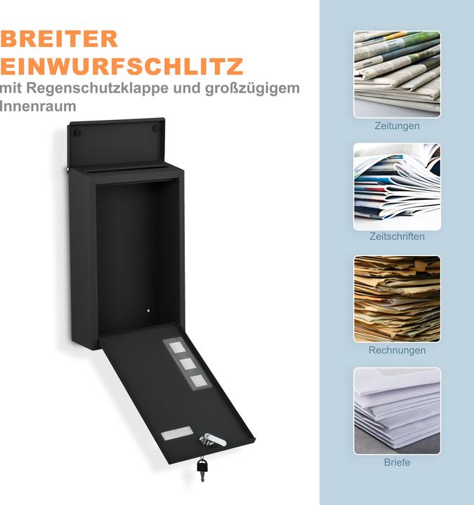 Actual product image Relaxdays Briefkasten Hochformat