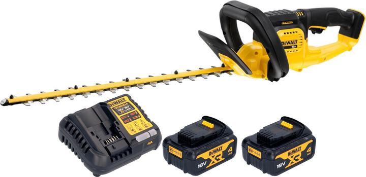 Image du produit DeWalt DCMHT 563 M2 Akku Heckenschere 18 V 55 cm + 2x Akku 4,0 Ah + Ladegerät (Fonctionnement sur batterie)
