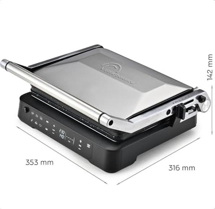 Actual product image Little Balance Electric Meat Grill with Touchscreen, Removable Non-Stick Plates, 5 Preset Programs