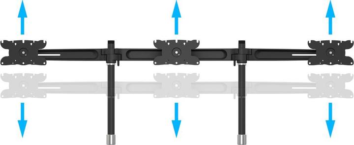 Image du produit Multibrackets Extension du support de table Triple L (Tables, 32", 8 kg)