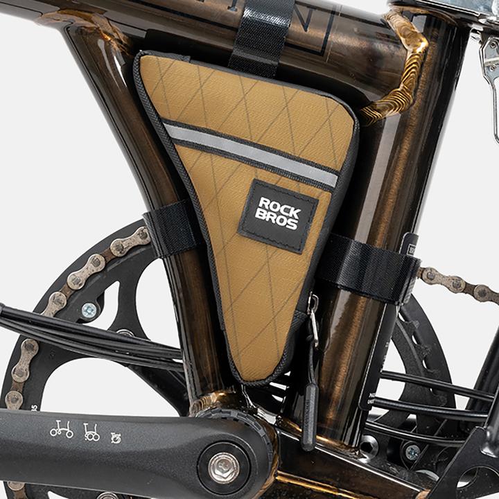 Image du produit Rockbros Triangle Bike Frame Bag 0.3l - Brown (Sacoche de cadre)
