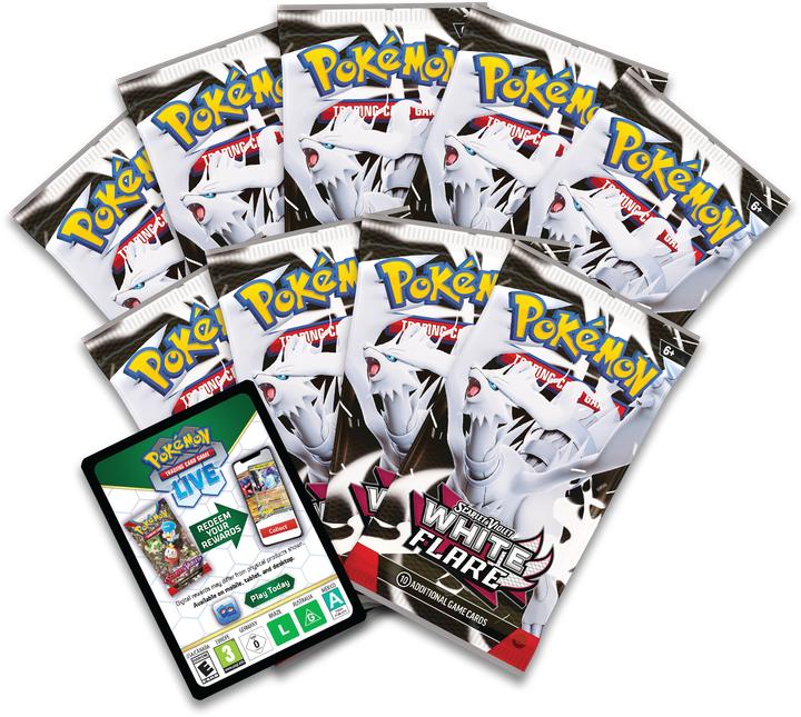 Actual product image Pokémon Scarlet & Violet: White Flare Elite Trainer Box (English, Elite / Top Trainer Box)