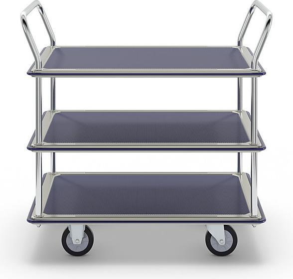 Actual product image kaiserkraft Table trolley chrome plated