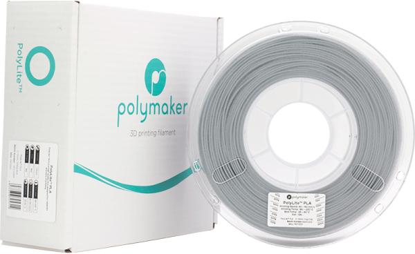 Produktbild Polymaker PolyLite PLA - Grey - 1.75mm (PLA, 1.75 mm, 1000 g)