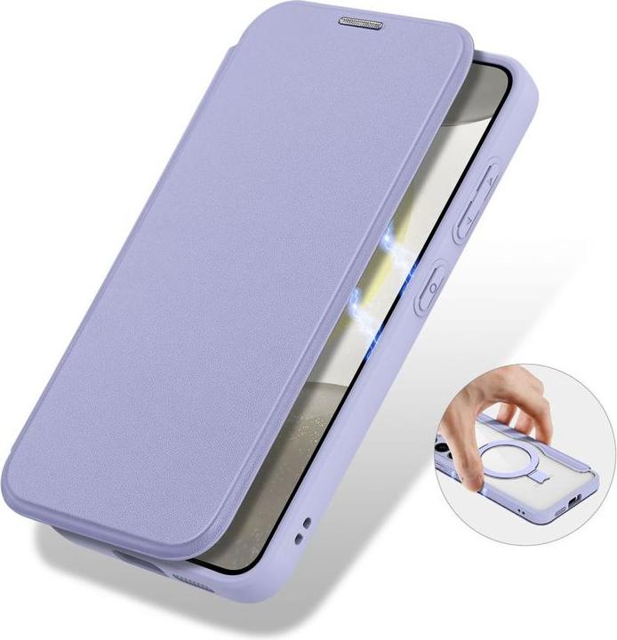 Actual product image Dux Ducis Skin X Pro case with magnetic ring/stand+ - Purple (Samsung Galaxy S24+)