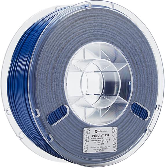 Image du produit Polymaker PolyLite ASA - Blue- 2.85mm (ASA, 2.85 mm, 1000 g)