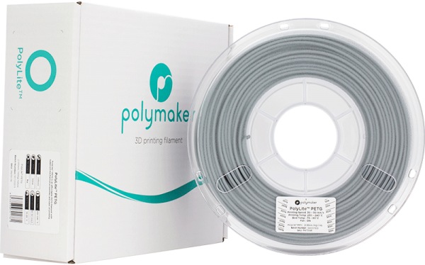 Produktbild Polymaker PolyLite PETG - Grey - 2.85mm (PETG, 2.85 mm, 1000 g, Grau)