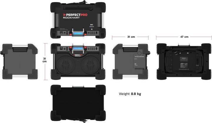 Produktbild PerfectPro Rockhart (DAB+, UKW, NFC, Bluetooth)