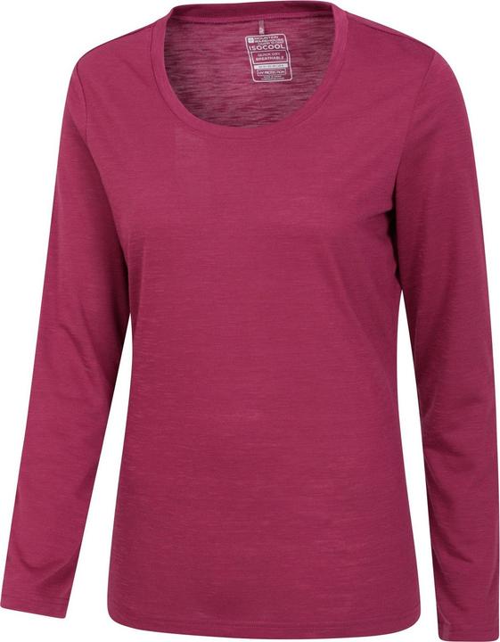 Actual product image Mountain Warehouse Womens/Ladies Agra Slub Long-Sleeved Top (40)