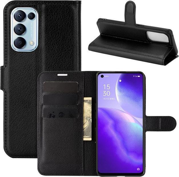 Actual product image MU Classic Litchi Leather Bookcover Series (Oppo Find X3 Lite)