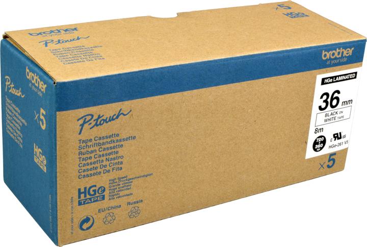 Actual product image Brother P-Touch (6.90 cm, Black, White)