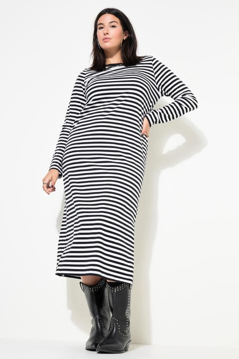 Actual product image Studio Untold Striped Long Sleeve Jersey Dress (46, 48)
