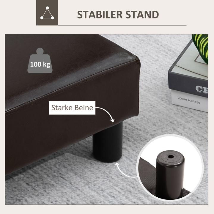 Produktbild Homcom Hocker Mit elegantem Stoffbezug