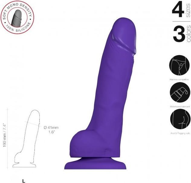 Image du produit Strap-on-me Soft Realistic Purple Size L