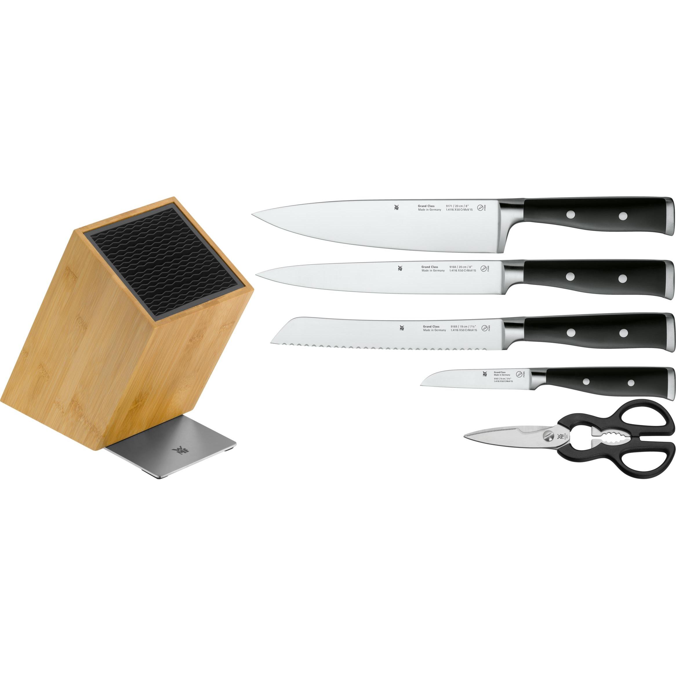 Thumbnail - WMF Grand Class Vorteils Messerblock mit Messerset 6teilig, Messerblock, Schwarz