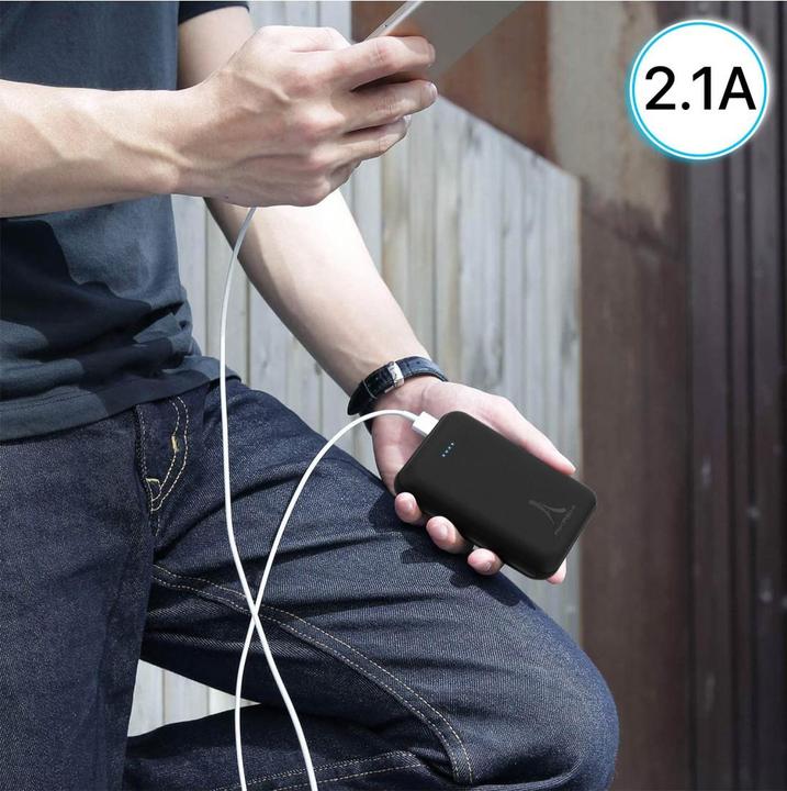 Produktbild Akashi ALTPB10COMPBL 2x USB-Ports + Micro-USB Anschluss (10000 mAh, 37 Wh)