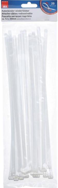 Actual product image Max Hauri Cable Home redeemable (Plastic cable ties, 300 mm, 20 pcs.)