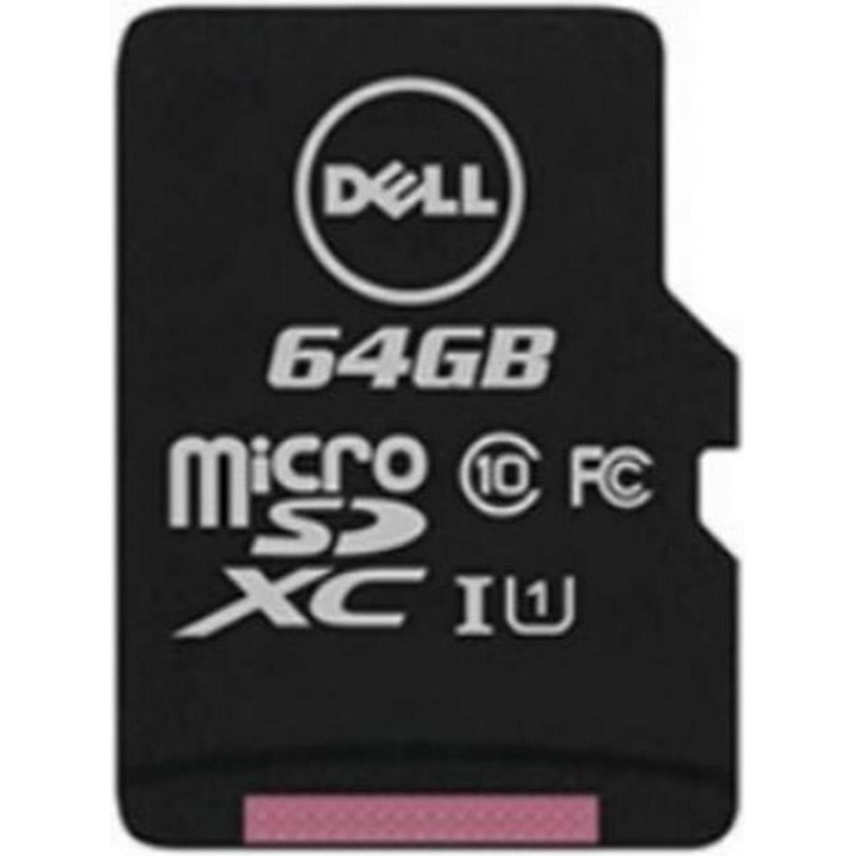 Dell Flash-Speicherkarte - 64 GB - microSDXC (64 GB), Speicherkarte, Schwarz