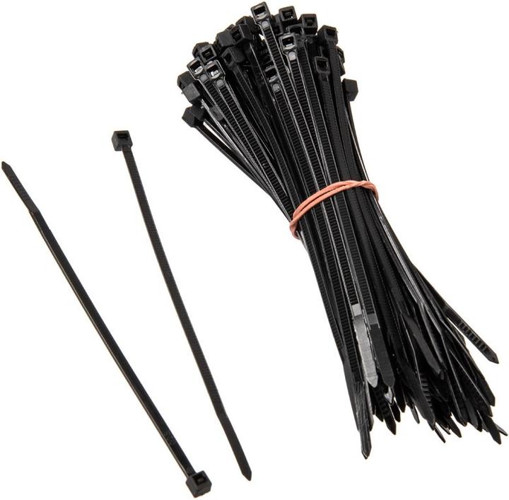 Kolink Kabelbinderset, 2,5mm x 100mm - 100 Stück, schwarz (100 mm, 100 Stk.)