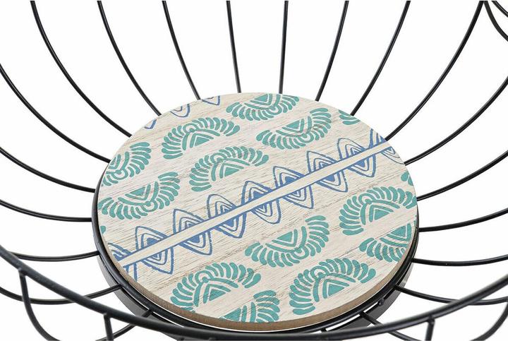 Produktbild DKD Home Decor Obstschale Blau türkis Metall Holz MDF 28 x 28 x 11 cm (2 Stück)