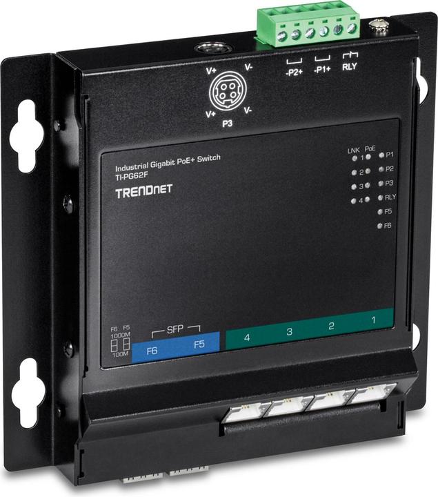 Produktbild Trendnet 6-Port Industrial Gigabit PoE+ (6 Ports)