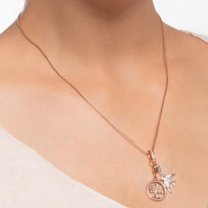 Produktbild Thomas Sabo Charm-Anhänger Lebensbaum Roségold (925er Silber, Mit Stein(en))