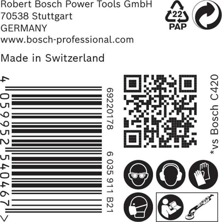 Immagine prodotto Bosch Professional Zubehör Expert M480 Rete di levigatura per levigatrice a secco, 225 mm, G 100, 25 pz. (100)