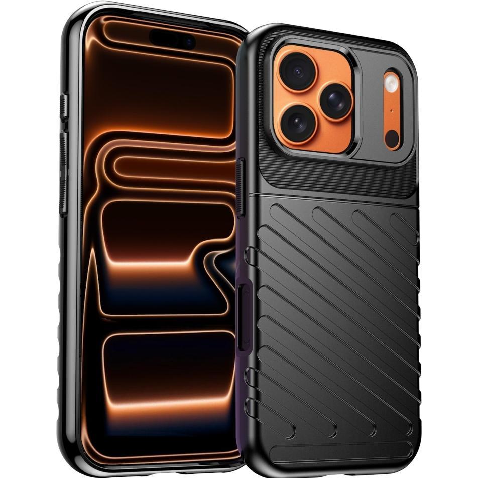 Screenguard SpaceCase Impact-Resistant Hülle (Apple iPhone 17 Pro), Cover smartphone, Nero