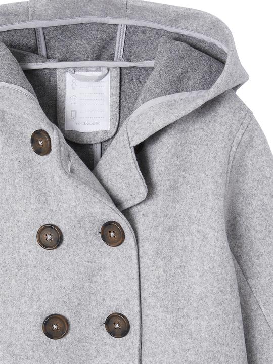 Immagine prodotto Vertbaudet Cappotto da bambina con cappuccio, look in lana (140)