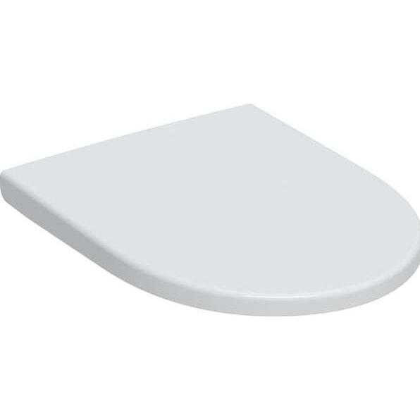 Geberit, Coperchio e sedile WC, Siège de WC iCon, avec dispositif d'abaissement automatique, Quick Release, blanc mat, 245.464.JT.1