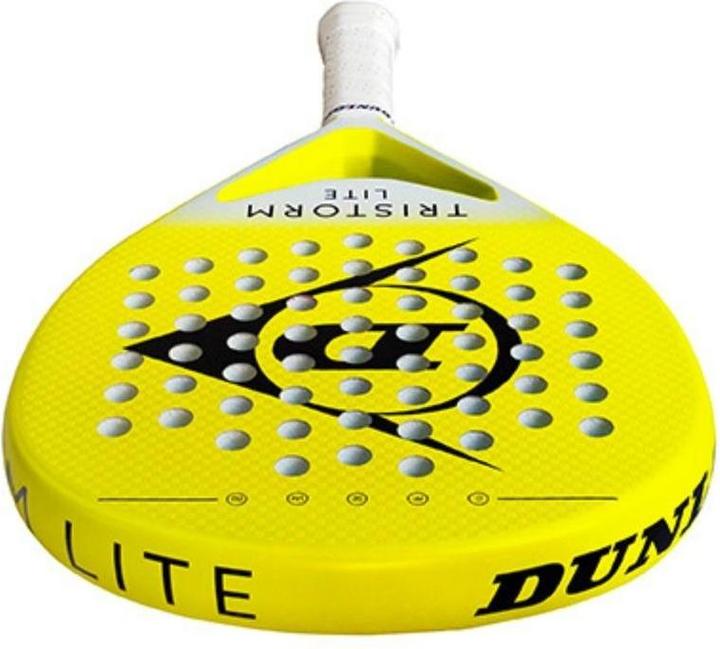 Actual product image Dunlop Padel racket Tristorm Lite Yellow white (2025)