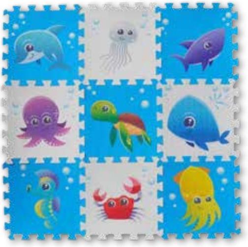 Produktbild Knorrtoys Puzzlematte - „Meereswelt“/9-tlg./30 cm (30 x 30 cm)