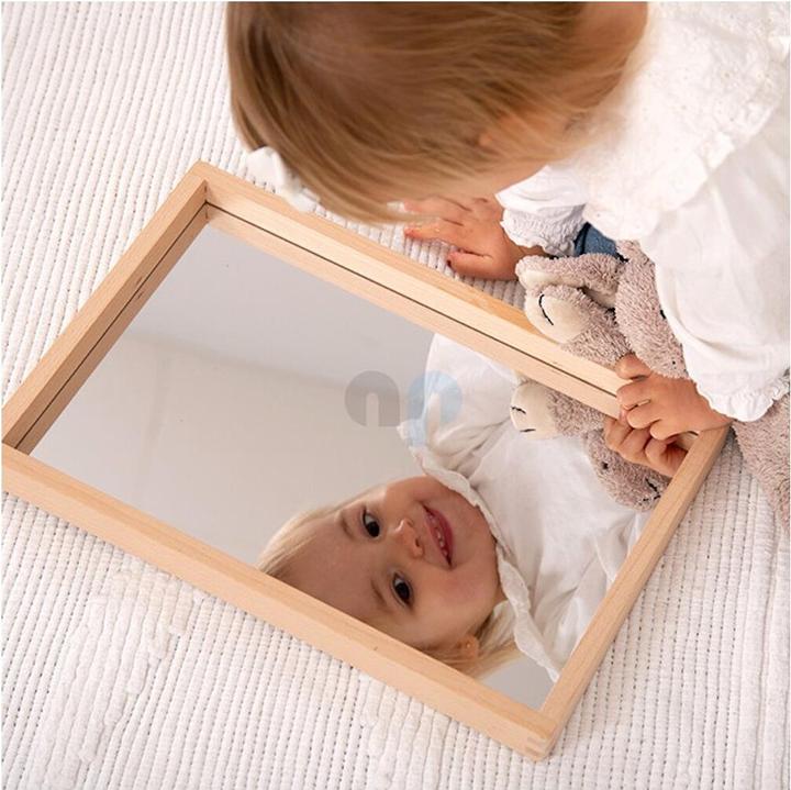 Actual product image TickiT Small Wooden Mirror Tray
