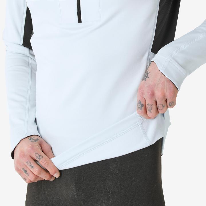 Actual product image Wedze Men's warm functional shirt 1/2 zip polyester (M)