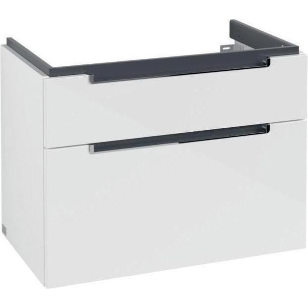 Villeroy & Boch, Waschbeckenunterschrank, V&B Waschtischunterschrank SUBWAY 2.0 787x590x449mm Glossy white (79 x 45 x 59...
