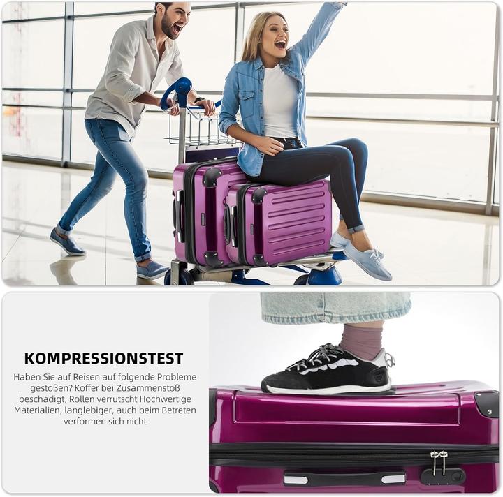 Image du produit Beibye 2048 Reisekoffer mit Zwillingsrollen