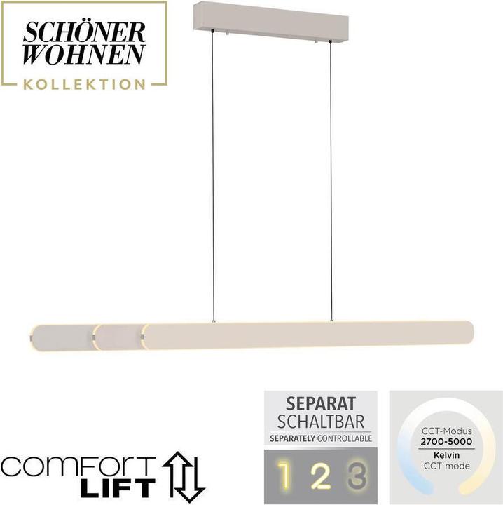 Produktbild Paul Neuhaus LED Pendelleuchte SW ADRIANA ROUND dimmbar Lichttemperaturwechsel höhenverstellbar (5760 lm)