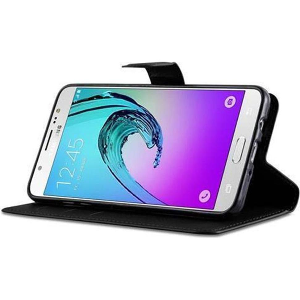 Thumbnail - Cadorabo Book mit Standfunktion Cover (Samsung Galaxy J5 (2016)), Smartphone Hülle, Schwarz