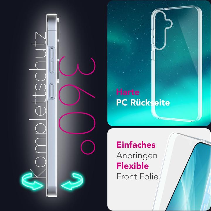 Produktbild Nalia 360Guard - Klare 360 Grad Hülle - Full Protection Cover (Samsung Galaxy S25)