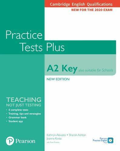 Immagine prodotto KET Practice Tests Plus Cambridge English Qualifications: A2 Key (Also suitable for Schools) New (Inglese, Rosmarino Aravanis, Sharon Ashton, 2019)