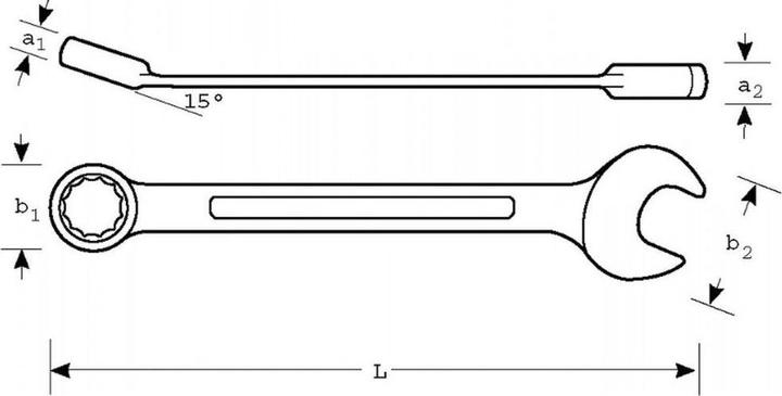 Actual product image Bahco Ring fork wrench 24mm ver (24 mm)