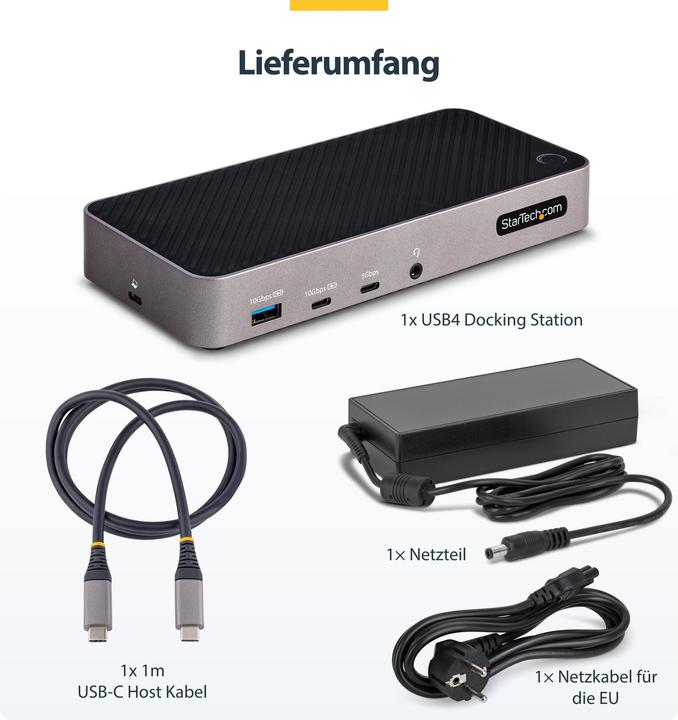 Image du produit StarTech Station D'Accueil Triple écran (USB-C, 8 ports)