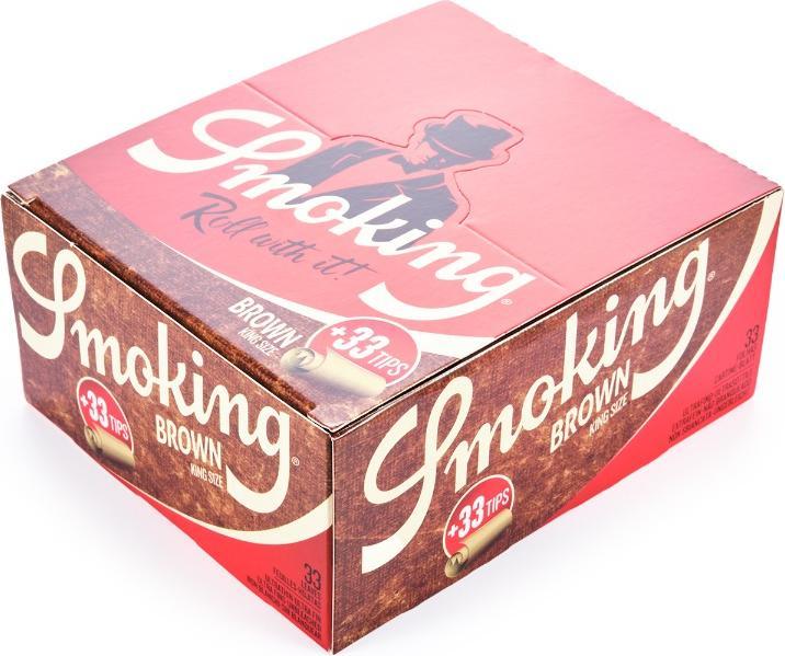 Produktbild Smoking Brown Kingsize Paper + Filter Tips Box (24st.)