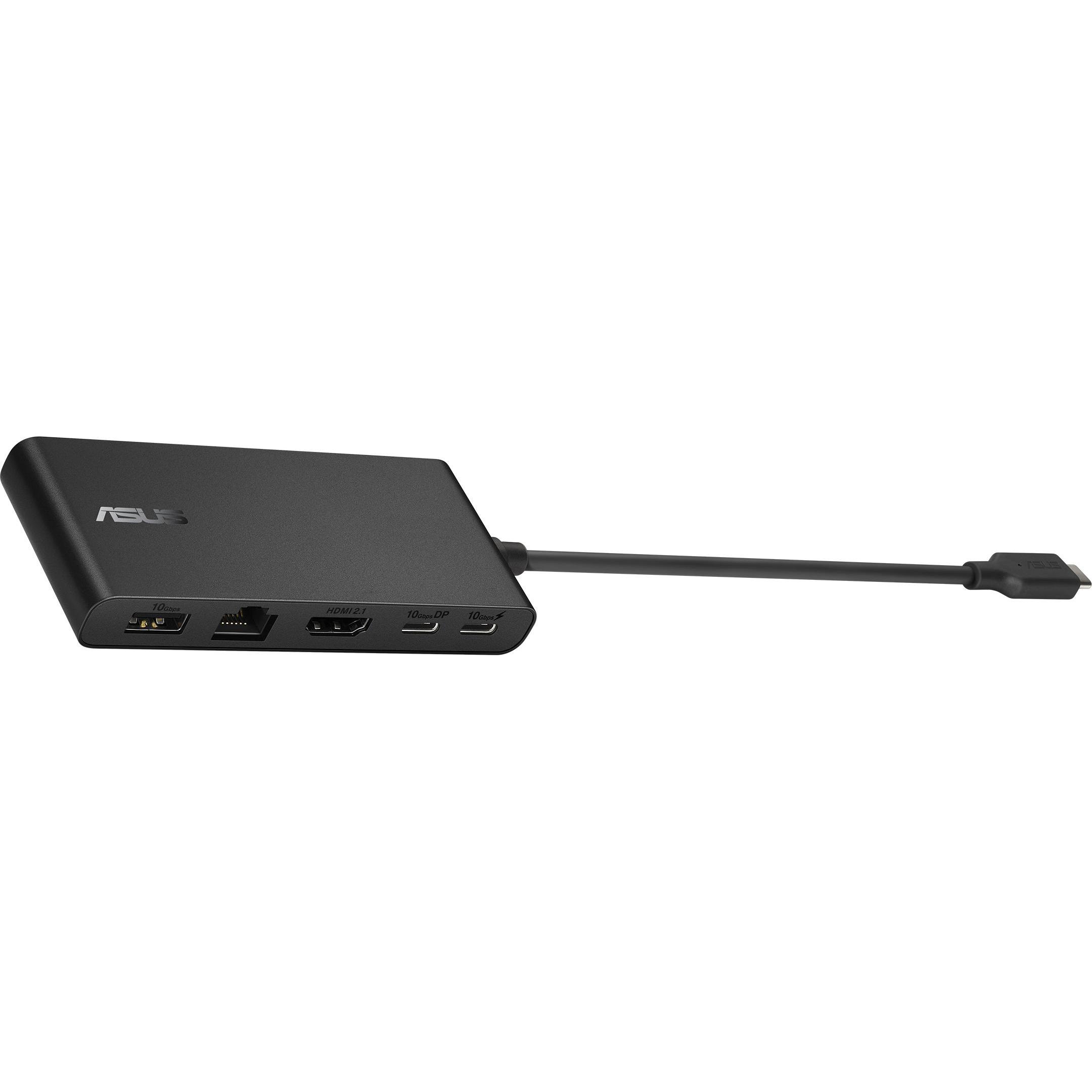 ASUS Dual 4K USB-C Dock (USB-C, 4 Ports), Dockingstation + USB Hub, Schwarz