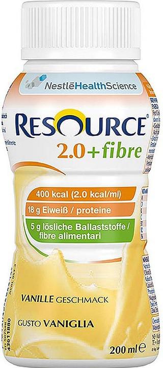 Produktbild Resource 2.0 Fibre Drink Vanille (Vanille, 4 Stk., 888 g)