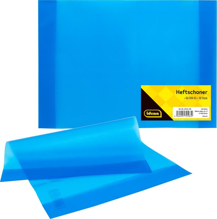 Immagine prodotto Idena Protezione per libretto A5 trasparente blu (A5)