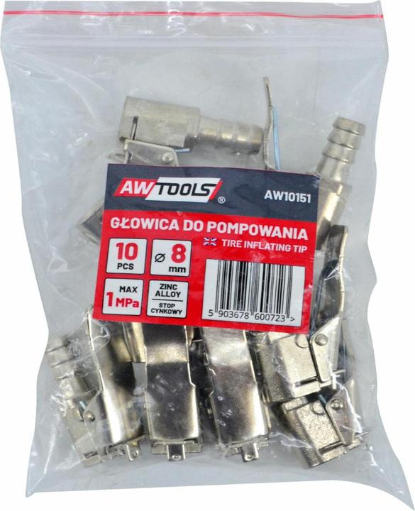 Actual product image Awtools GŁOWICA DO POMPKI 8mm 10 SZT.