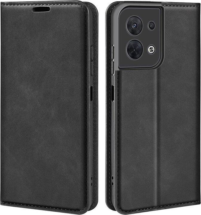 Actual product image Cover-Discount OPPO Reno8 - Stand Flip Case Cover black (Oppo Reno 8)